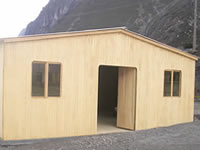 Casa de madera para campamento térmica y termo acústico