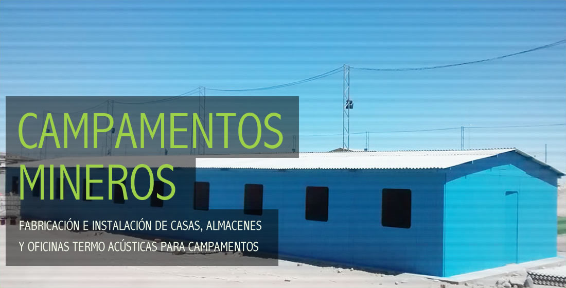 Casas de madera para campamentos